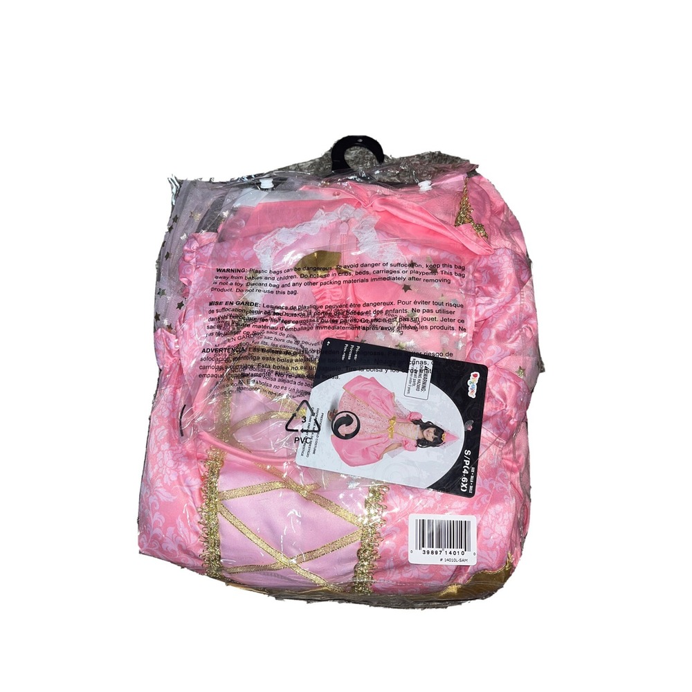 NWT Girls DISGUISE Princess Halloween Costume Size S 4-6X